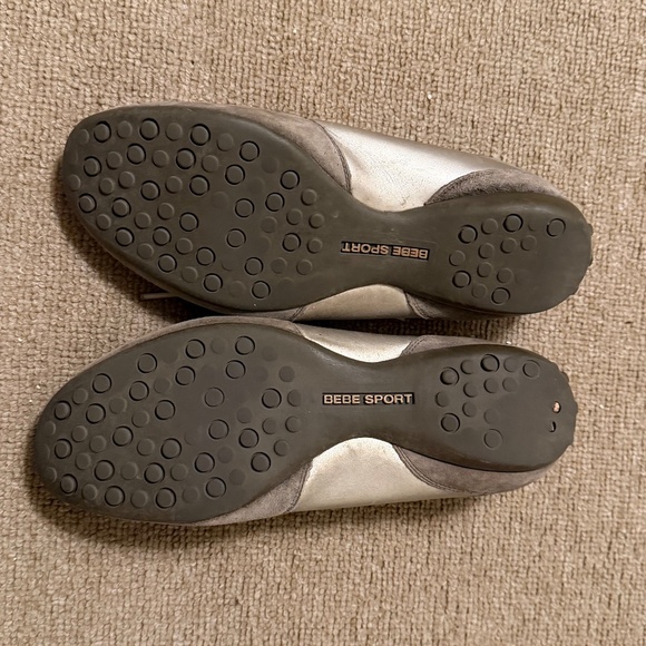 Size 8.5 - Bebe Sport Women’s Sneakers- Metallic Silver - Picture 3 of 3